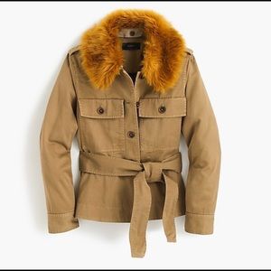 JCrew Chino Peplum Jacket